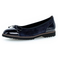 Gabor Ballerina, Flats, Chunky Slipper mit komfortablem Gummieinfass, blau