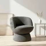 OTTO home Drehsessel ZAZZA Struktur-Bezug 69 x 71 x 70,5 cm grau drehbar