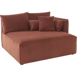 andas Ottomane »Nöre«, kurzes Lounge-Modul - zum Zusammenstellen, Breite 138 cm, Tiefe 128 cm orange