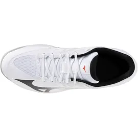 Mizuno Lightning Select Volleyballschuhe, White/Black/Fiery red - 8,5