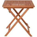 Garden Pleasure Gartentisch Klapptisch 70,5 x 70,5 x 74 cm Braun