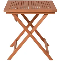 Garden Pleasure Gartentisch Klapptisch 70,5 x 70,5 x 74 cm Braun