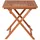 Garden Pleasure Gartentisch Klapptisch 70,5 x 70,5 x 74 cm Braun