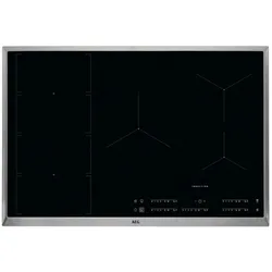 AEG Autarkes Kochfeld / Induktion / Hob2Hood / Slider-Bedienung / 80 cm / Edelstahlrahmen IKE85471XB