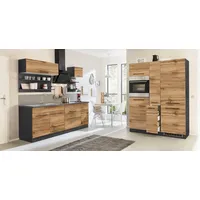 kochstation Küchenzeile KS-Tulsa 360 cm braun