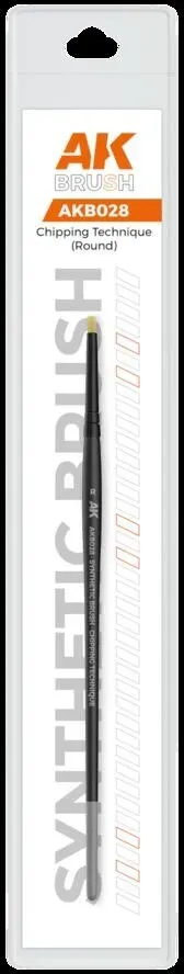 AK Synthetic Brush - Chipping Technique (Round)