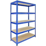 Monster Racking Lagerregal Stahl 120 cm L x 50 cm B x 182,5 cm H blau
