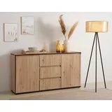 Hela Sideboard »Ariana«, - Artisan eiche, / schwarz