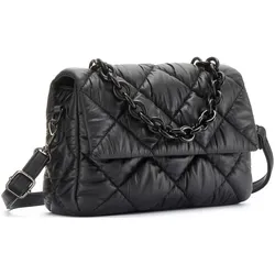 Umhängetasche VIVANCE "Henkeltasche", Damen, Gr. B/H/T: 27cm x 18cm x 9cm, schwarz, Lederimitat, unifarben, leicht glänzend, Taschen, Minibag, Handtasche, Schultertasche, Crossbody Bag VEGAN