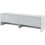 MEBLINI Hängeschrank für Horizontal Schrankbett Bed Concept - Wandschrank mit Ablagen, Fächern und Teleskopen - Wandregal - BC-09 für 140x200 Horizontal - Grau Matt