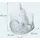 Relaxdays Buddha Figur lachend 45 cm, Weiß