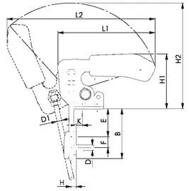AMF Verschlussspanner vertikal 6848V Grö