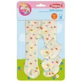 Heless Puppen-Strumpfhose Herz Konfetti Beige (35-45 cm)