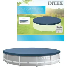 Intex Abdeckplane für Frame Pool 366 cm blau 28031