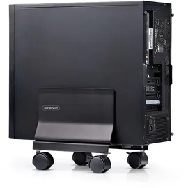 Startech StarTech.com PC Ständer, CPU Ständer auf Rädern, Tragkraft 21kg, Einstellbarer PC Rollwagen/Computerständer, CPU Halterung