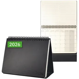 Sigel Tischkalender Querkalender A5 quer Schwarz