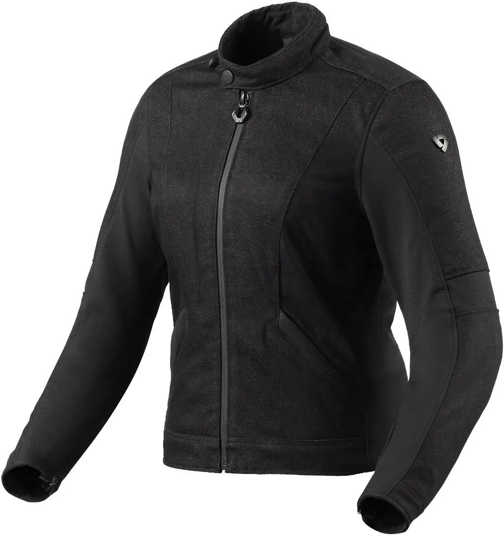 Revit Elin Damen Motorrad Textiljacke, schwarz, Größe 40