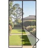luxuskollektion Fliegengitter Tür Insektenschutz Magnet 140 x 240 cm Schwarz