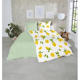 Primera Soft-Seersucker Lemon 135 x 200 cm + 80 x 80 cm