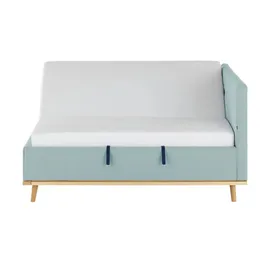 Musterring Polsterbett mit Bettkasten Delphi Variante A ¦ blau ¦ Maße (cm): B: 198 H: 118