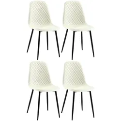 CLP 4er Set Stühle Giverny creme/Stoff