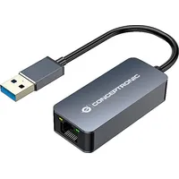 Conceptronic ABBY12G Gigabit Ethernet USB 3.0 Adapter mit USB-Hub,