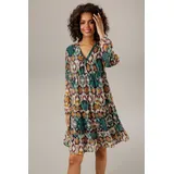 Aniston CASUAL Tunikakleid Ethno-Druck Bunt 48