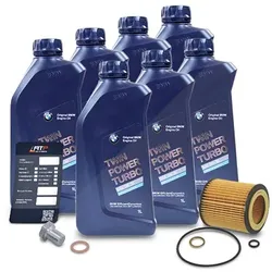 Bestprice Ölwechsel-Set + 7l 5W-30 Motoröl für BMW