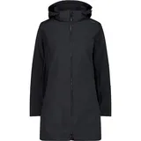 CMP - Damen-Softshellparka mit abnehmbarer Kapuze, Schwarz, D44