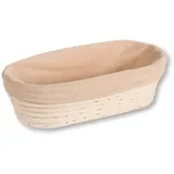 KESPER | Gärkörbchen, Material: Rattan, Textilfutter (abnehmbar), Maße: 28 x 15 cm,