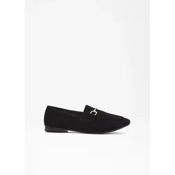 bonprix Komfort Loafer, schwarz, 36, Vegan