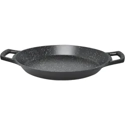 Aluguss Paellapfanne Pfanne Paella Ø32 Induktion Silikongriffe Bratpfanne Backofen Grillpfanne
