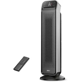 DREO Heizlüfter Energiesparend Leise, 25 Zoll Keramik Heizung Elektrisch mit Fernbedienung und Thermostat, 2000W Elektroheizung, 3 Modus, 12-Std-Timer, Überhitzungs-Kippschutz, Solaris Max