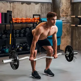 sportnow Hantelscheiben 2 x 5 KG gummierte Olympiascheiben für Krafttraining schwarz