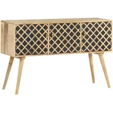 vidaXL Sideboard 118x35x75 cm Massivholz Mango