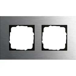 Gira Rahmen 2-fach Edelstahl Metall Esprit 0212219
