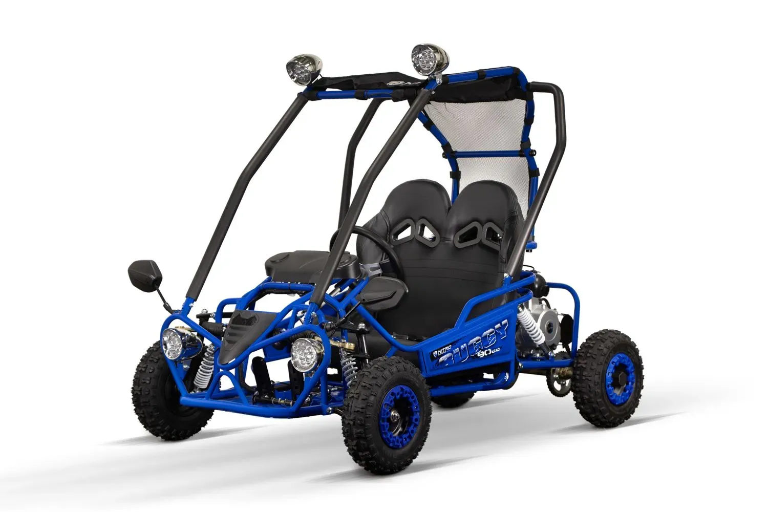 NITRO MOTORS Gokart 90ccm mini Kinder Buggy Automatik Hunt 6-Zoll Offroad rot