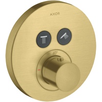 Hansgrohe Axor ShowerSelect Thermostat mit 2 Verbraucher rund für Unterputz - Brushed Brass (36723950)