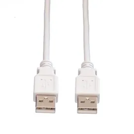 Value USB 2.0 Kabel, Typ A-A, weiß, 0,8 m