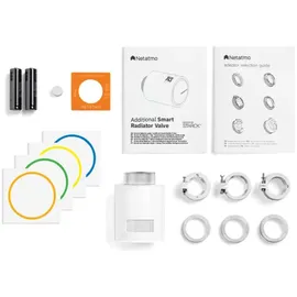 Netatmo Intelligenter Thermostat mit 3 Thermostatköpfen Heizkörperthermostat