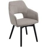 Voleo Armlehnstuhl, Cappuccino, Schwarz, Holz, Textil, Buche, massiv, Stativgestell, 57x84x57 cm, Gestellauswahl, inklusive Armlehnen, Typenauswahl, Stoffauswahl, Beinauswahl, abwischbar, Sitzfläche 180° drehbar, automatische Rückholfunktion, Esszimmer, Stühle, Esszimmerstühle, Armlehnenstühle