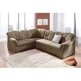 DOMO collection Ecksofa DOMO COLLECTION "Papenburg B/T/H: 242/190/84 cm L-Form", braun, B:242cm H:84cm T:190cm, Struktur ( 90% Polyester, 10% Polyacryl);Microfaser PRIMABELLE (100% Polyester);Kunstleder SOFTLUX;Luxus-Microfaser (100% Polyester), Sofas, Ecksofa, wahlweise