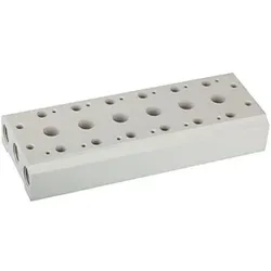 Mehrfach-Grundplatte für 5/2-5/3-Wegeventile, 6 Positionen, G 1/8", G 1/4"