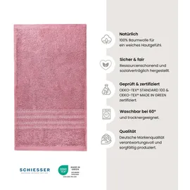 SCHIESSER Milano Gästehandtuch 5 x 30 x 50 cm malve