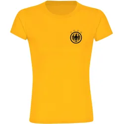 multifanshop Damen T-Shirt - Deutschland - Adler Retro - Druck schwarz - Frauen