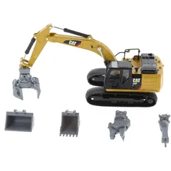 Cat 320F L Bagger mit 5 verschiedenen Ausrüstungsteilen Modell von DieCast Maste...
