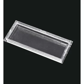 Wiltec Namensschild Abdeckung für Briefkasten mit Stanzmaß 69,3 x 24,7 mm für 71,5 x 27 mm Namensschild, Ersatzteil für Standbriefkasten und Wandbriefkasten