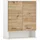 Schildmeyer Palermo Hängeschrank 157640, Mattweiß/Artisan Eiche Dekor, 59,8 x 20,5 x 70,8 cm,