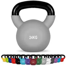 Msports Kettlebell Neopren Kettlebell 24 kg grau / grün