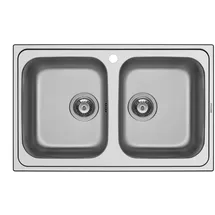 PYRAMIS Einbauspüle 'Athena' Edelstahl 79 x 50 cm